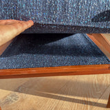 Pair of Danish Teak Chairs w/ Single Ottoman