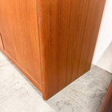 Vintage Danish Teak Armoire on Plinth Base