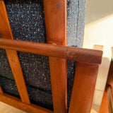 Pair of Danish Teak Chairs w/ Single Ottoman