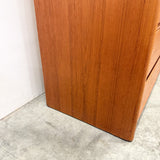 Vintage Danish Teak Armoire on Plinth Base