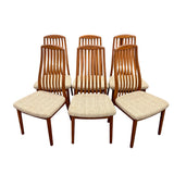 Set of 6 Vintage Teak Dining Chairs