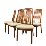 Set of 6 Vintage Teak Dining Chairs