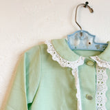Green and Lace Toddler Dress