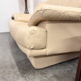 Natuzzi Italian Leather Postmodern Loveseat
