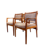 Set of 6 Teak DUX Dining Chairs- New upholstery