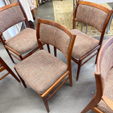 Set of 6 Teak DUX Dining Chairs- New upholstery