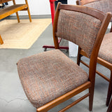 Set of 6 Teak DUX Dining Chairs- New upholstery