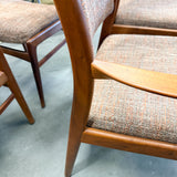 Set of 6 Teak DUX Dining Chairs- New upholstery