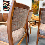 Set of 6 Teak DUX Dining Chairs- New upholstery