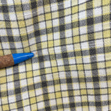 1950s Yellow Plaid Shorts 26"