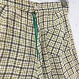 1950s Yellow Plaid Shorts 26"