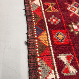 2.9' x 11.5' Vintage Red Runner Rug