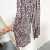 90s Pink Roses Jumpsuit Xs/Sm