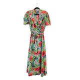 Barmon Long Floral Wrap Dress