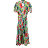 Barmon Long Floral Wrap Dress