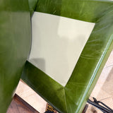 Mid Century Recliner - New Green Leather