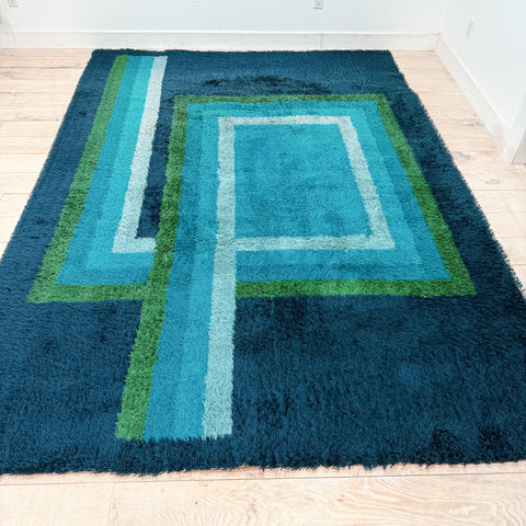 Blue Rya Rug - 8'3x11'6