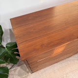 Mid Century Walnut 6 Drawer Dresser