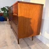 Mid Century Walnut 6 Drawer Dresser
