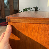 Mid Century Walnut 6 Drawer Dresser