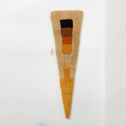 Mid Century Triangle Shape Wall Carpet