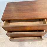 Mid Century Walnut 6 Drawer Dresser