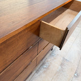 Mid Century Walnut 6 Drawer Dresser