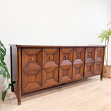 Sculpted Mahogany Credenza by Century Furniture