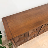 Sculpted Mahogany Credenza by Century Furniture