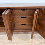 Sculpted Mahogany Credenza by Century Furniture