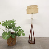 Sculptural Floor Lamp with Fiberglass Shade