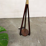 Sculptural Floor Lamp with Fiberglass Shade