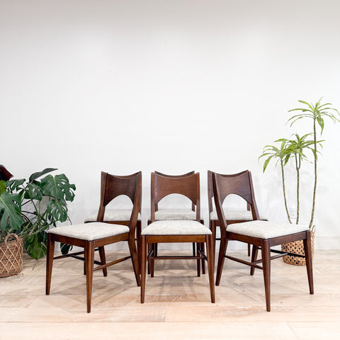 Set of 6 Broyhill Saga Dining Chairs - New Upholstery