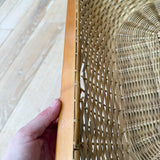 Danish Teak/Oak Table w/ Sewing Basket