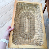 Danish Teak/Oak Table w/ Sewing Basket