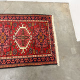 Vintage Persian Rug w/Dark Pink and Colorful