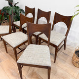 Set of 6 Broyhill Saga Dining Chairs - New Upholstery