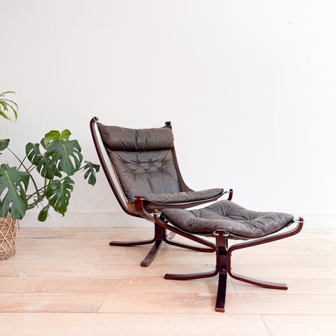 Falcon Chair and Ottoman