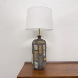Mid Century Lamp w/ Yellow ,White,Grey,Green
