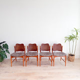 Set of 4 Arne Vodder Style Dining Chairs