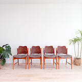 Set of 4 Arne Vodder Style Dining Chairs