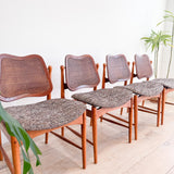 Set of 4 Arne Vodder Style Dining Chairs