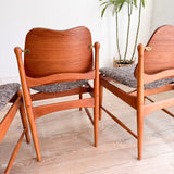 Set of 4 Arne Vodder Style Dining Chairs