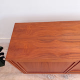 Danish Teak Media Cabinet - Sliding Doors