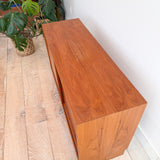 Danish Teak Media Cabinet - Sliding Doors