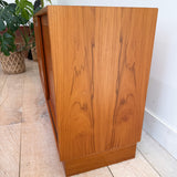 Danish Teak Media Cabinet - Sliding Doors