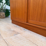 Danish Teak Media Cabinet - Sliding Doors