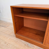 Danish Teak Media Cabinet - Sliding Doors