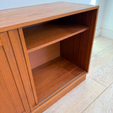 Danish Teak Media Cabinet - Sliding Doors