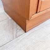 Danish Teak Media Cabinet - Sliding Doors